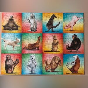 Animal Yoga 500-Piece Jigsaw Puzzle